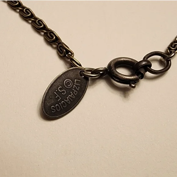 Vtg Liz Palacios Swarovski Crystal Cross Necklace 90s 1990s Rare - Picture 4 of 10